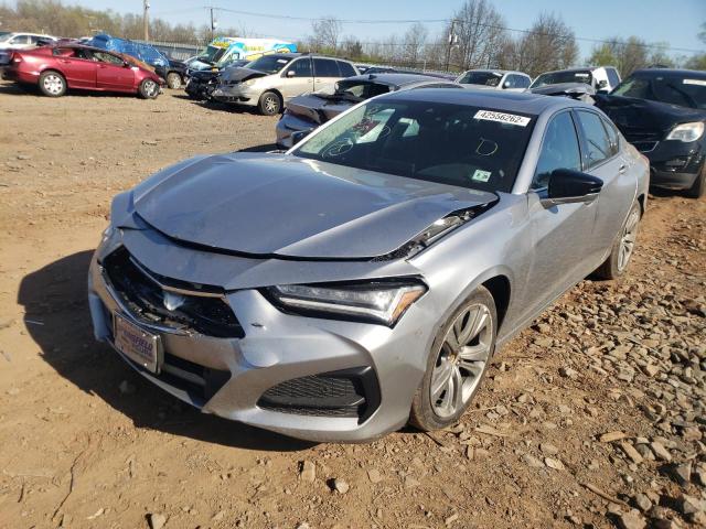 19UUB6F45MA002725 - 2021 ACURA TLX TECHNOLOGY SILVER photo 2