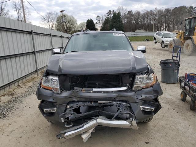 1FMJK1MT2FEF49439 - 2015 FORD EXPEDITION EL PLATINUM GRAY photo 5