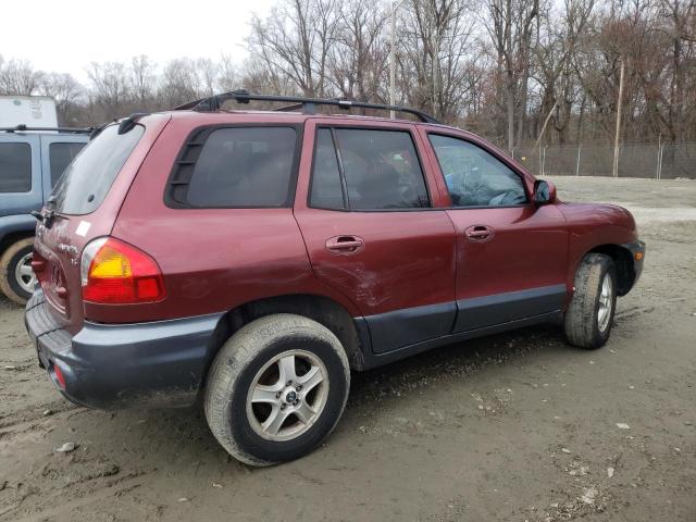 KM8SC13D84U621338 - 2004 HYUNDAI SANTA FE GLS BURGUNDY photo 3