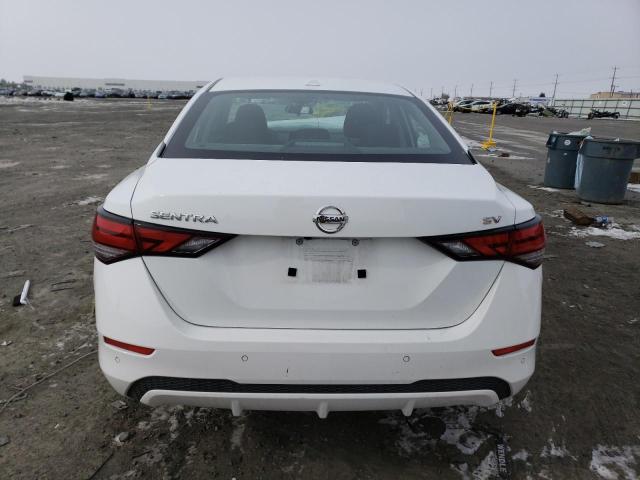 3N1AB8CV1NY254448 - 2022 NISSAN SENTRA SV WHITE photo 6