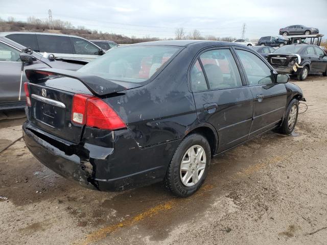 1HGES16543L033273 - 2003 HONDA CIVIC LX BLACK photo 3