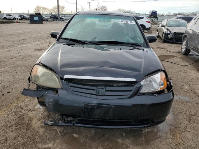 1HGES16543L033273 - 2003 HONDA CIVIC LX BLACK photo 5