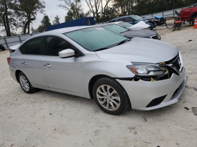 3N1AB7AP1KY314125 - 2019 NISSAN SENTRA S SILVER photo 4