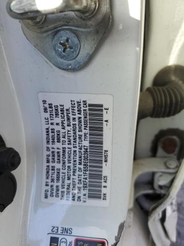 19XFA1F65BE003947 - 2011 HONDA CIVIC LX-S Blanc photo 12