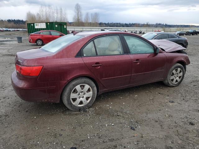 5NPET4AC6AH577665 - 2010 HYUNDAI SONATA GLS MAROON photo 3