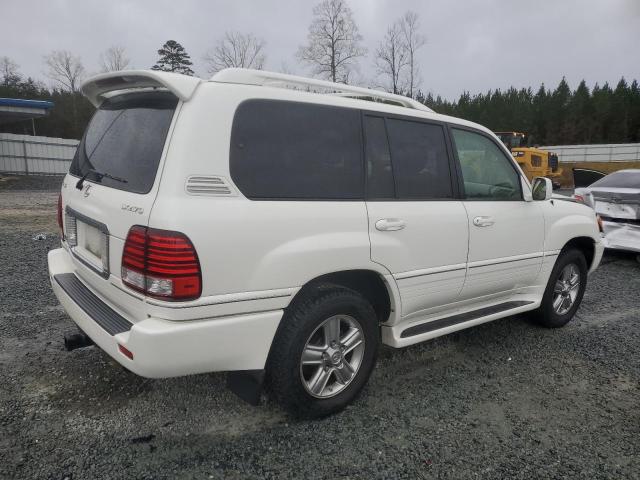 JTJHT00WX74026054 - 2007 LEXUS LX 470 WHITE photo 3