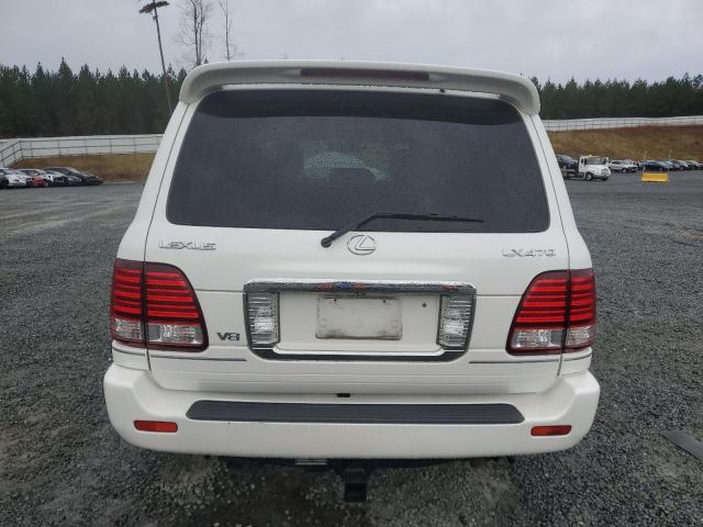 JTJHT00WX74026054 - 2007 LEXUS LX 470 WHITE photo 6