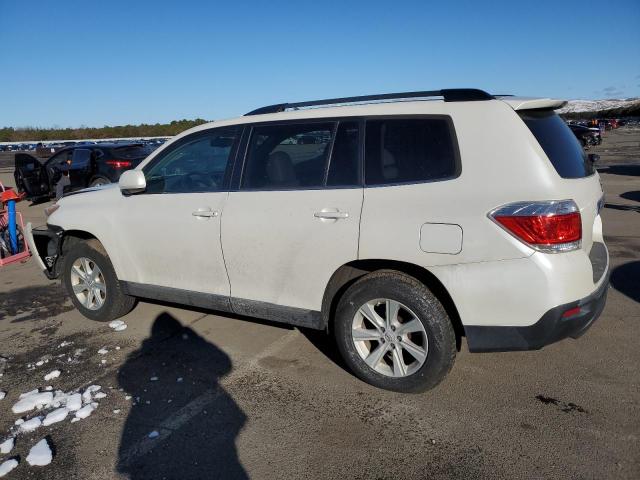 5TDBK3EH7DS261860 - 2013 TOYOTA HIGHLANDER BASE WHITE photo 2