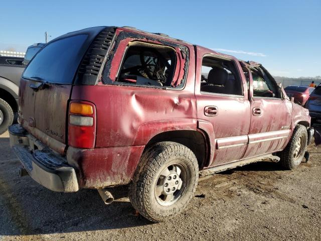 1GNEC13Z62R280185 - 2002 CHEVROLET TAHOE C1500 MAROON photo 3