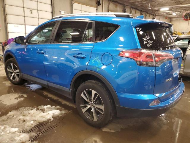 2T3RFREV6GW443015 - 2016 TOYOTA RAV4 XLE BLUE photo 2