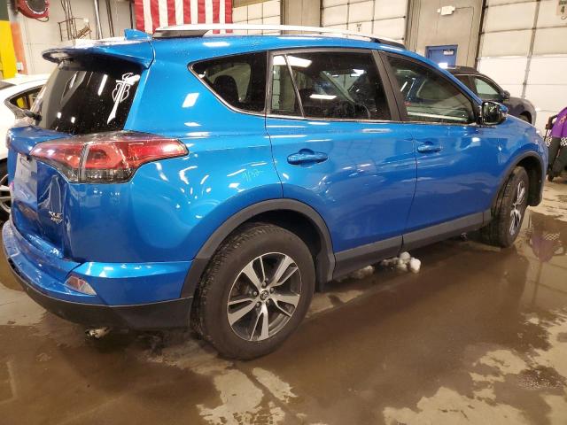 2T3RFREV6GW443015 - 2016 TOYOTA RAV4 XLE BLUE photo 3