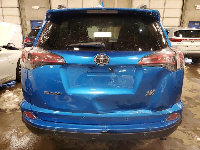 2T3RFREV6GW443015 - 2016 TOYOTA RAV4 XLE BLUE photo 6