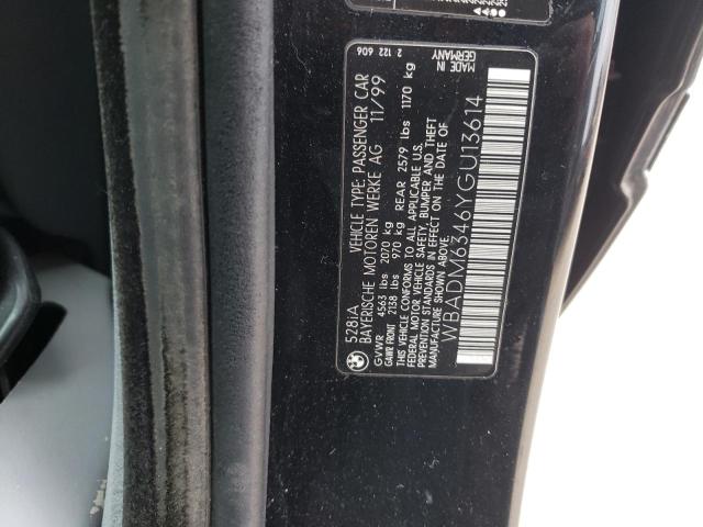 WBADM6346YGU13614 - 2000 BMW 528 I AUTOMATIC BLACK photo 12