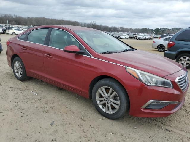 5NPE24AF6FH007993 - 2015 HYUNDAI SONATA SE RED photo 4