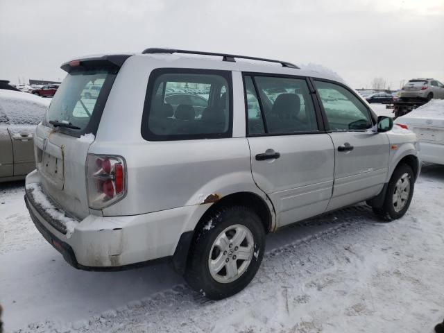 2HKYF18136H004303 - 2006 HONDA PILOT LX SILVER photo 3