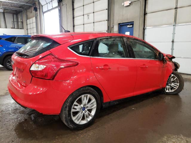 1FAHP3M25CL162758 - 2012 FORD FOCUS SEL RED photo 3