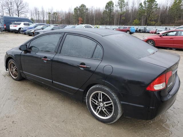 2HGFA16589H347103 - 2009 HONDA CIVIC LX BLACK photo 2