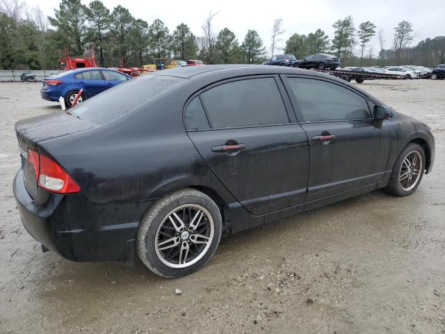 2HGFA16589H347103 - 2009 HONDA CIVIC LX BLACK photo 3