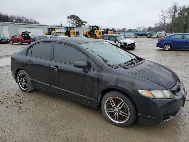 2HGFA16589H347103 - 2009 HONDA CIVIC LX BLACK photo 4