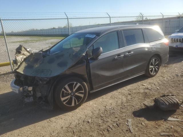 5FNRL6H98JB020603 - 2018 HONDA ODYSSEY ELITE رمادي صورة 1