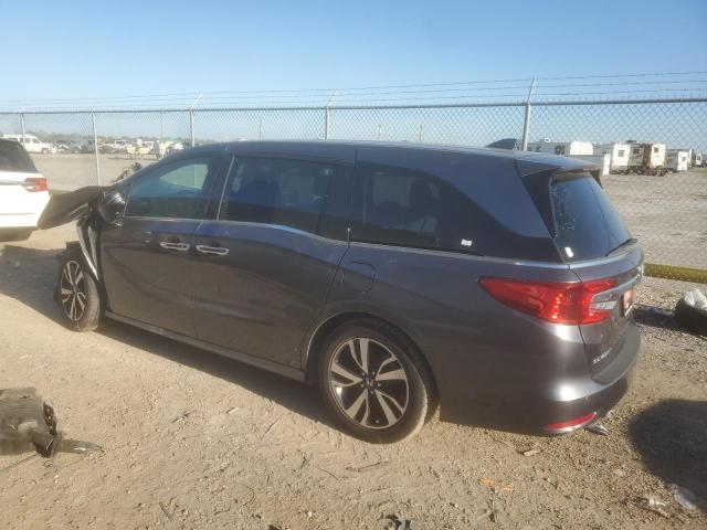 5FNRL6H98JB020603 - 2018 HONDA ODYSSEY ELITE GRAY photo 2