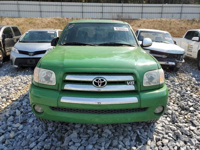 5TBBT44106S485698 - 2006 TOYOTA TUNDRA ACCESS CAB SR5 GREEN photo 5