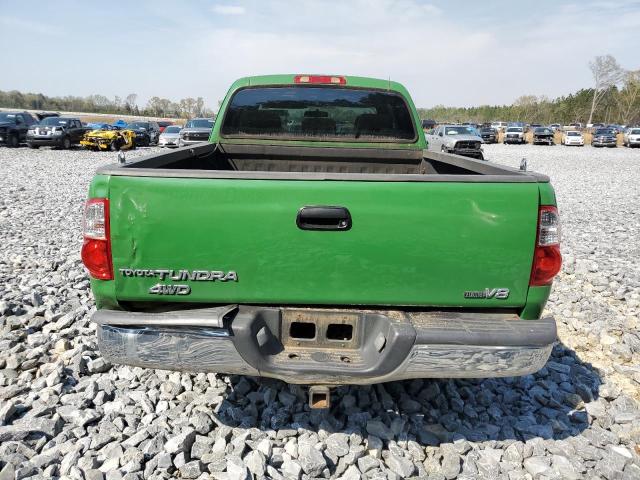 5TBBT44106S485698 - 2006 TOYOTA TUNDRA ACCESS CAB SR5 GREEN photo 6