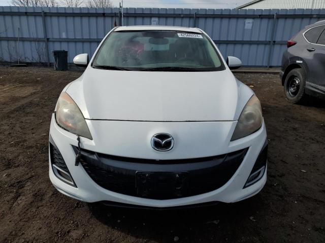 JM1BL1H50A1208767 - 2010 MAZDA 3 S WHITE photo 5