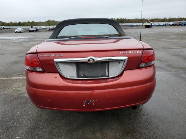 1C3EL55R55N571497 - 2005 CHRYSLER SEBRING TOURING RED photo 6