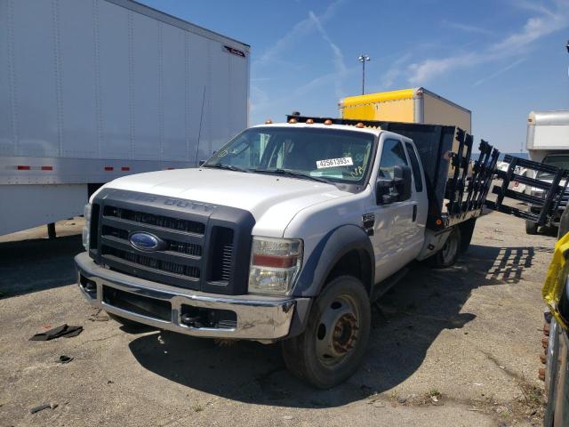 1FDXX47R68EC60466 - 2008 FORD F450 SUPER DUTY WHITE photo 2