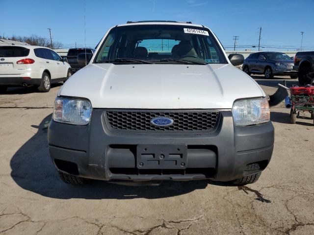 1FMYU02121KA15775 - 2001 FORD ESCAPE XLS WHITE photo 5