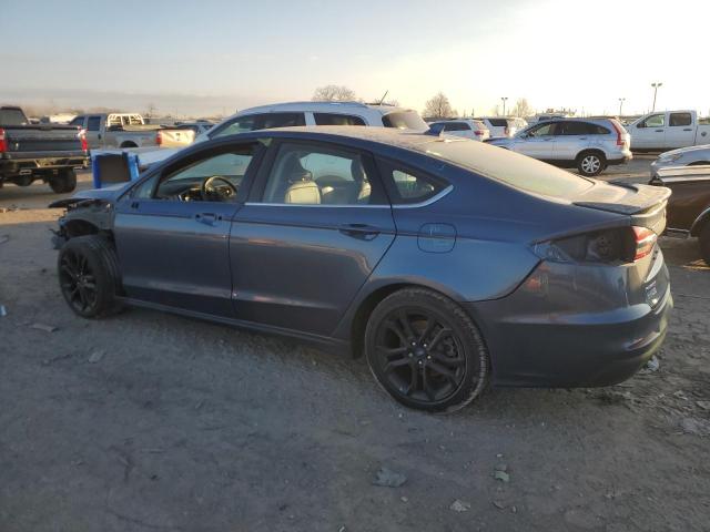 3FA6P0HD7KR113594 - 2019 FORD FUSION SE BLUE photo 2