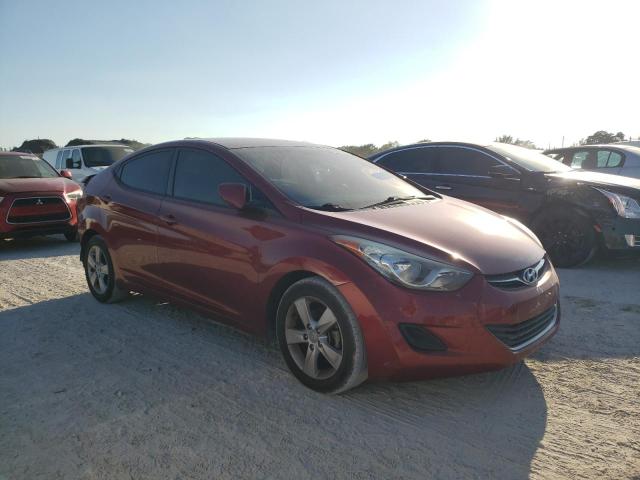 5NPDH4AE2DH381290 - 2013 HYUNDAI ELANTRA GLS RED photo 4