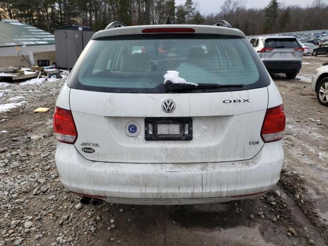 3VWPL7AJ6EM609438 - 2014 VOLKSWAGEN JETTA TDI WHITE photo 6