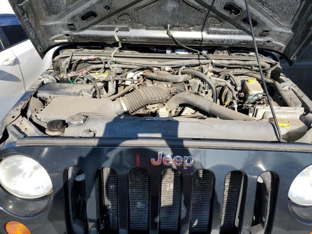 1J4FA24117L219249 - 2007 JEEP WRANGLER X BLACK photo 11