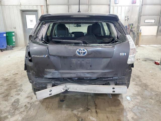 JTDZN3EU4E3295387 - 2014 TOYOTA PRIUS V GRAY photo 6