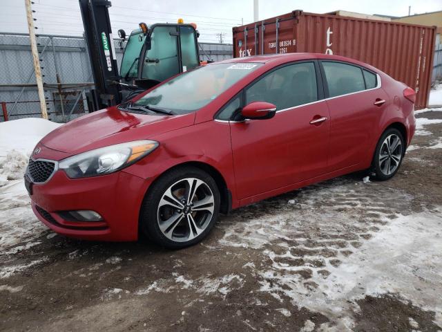 KNAFZ4A83E5055528 - 2014 KIA FORTE EX RED photo 1