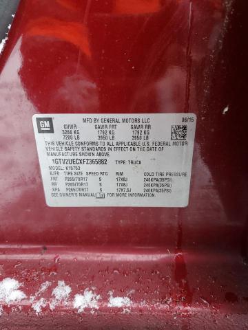 1GTV2UECXFZ365882 - 2015 GMC SIERRA K1500 SLE RED photo 12