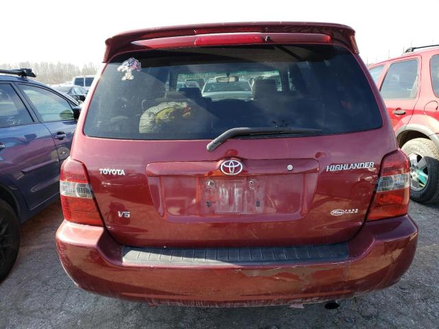 JTEGP21A070131058 - 2007 TOYOTA HIGHLANDER SPORT MAROON photo 6