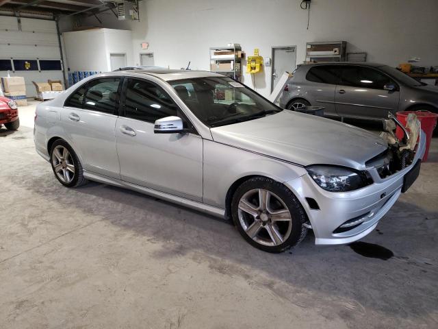 WDDGF5EB1BR167850 - 2011 MERCEDES-BENZ C 300 SILVER photo 4