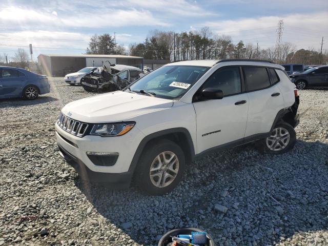 3C4NJCAB6JT140627 - 2018 JEEP COMPASS SPORT WHITE photo 1