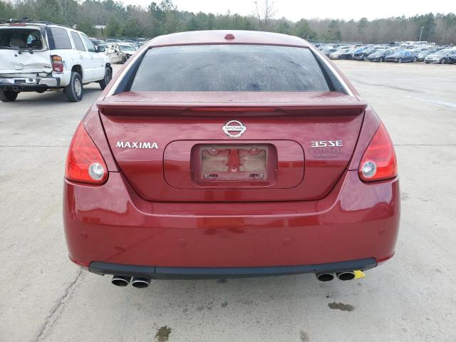 1N4BA41EX8C836874 - 2008 NISSAN MAXIMA SE RED photo 6