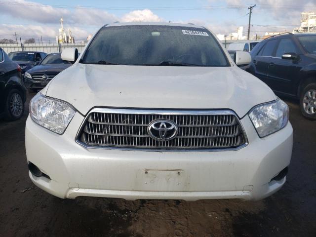 JTEEW41A292035994 - 2009 TOYOTA HIGHLANDER HYBRID WHITE photo 5