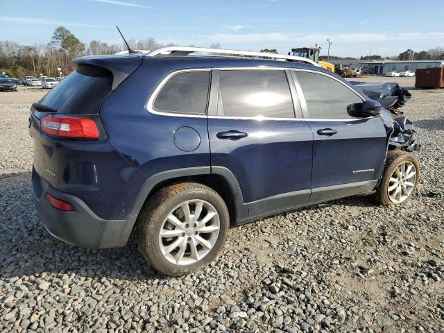 1C4PJLDB7FW535728 - 2015 JEEP CHEROKEE LIMITED BLUE photo 3