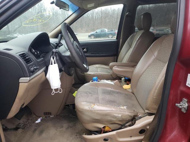 1GNDV23L95D208907 - 2005 CHEVROLET UPLANDER LS 勃艮第红 照片 7