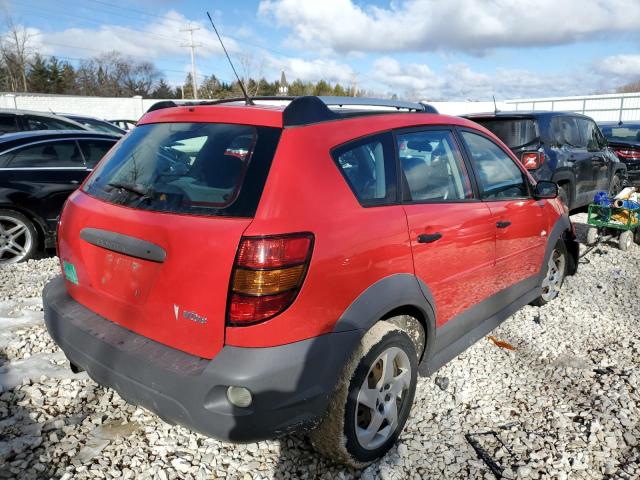 5Y2SL62804Z449668 - 2004 PONTIAC VIBE RED photo 3