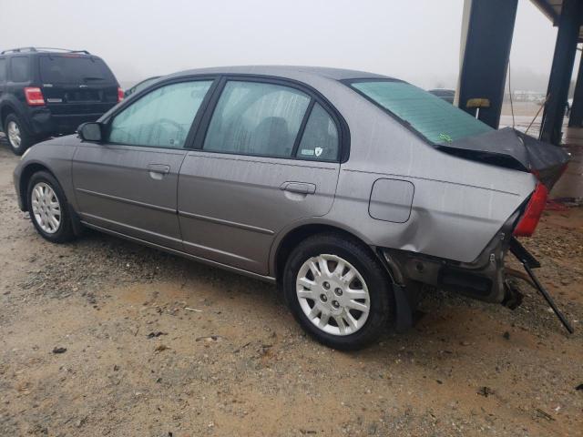 2HGES16594H508916 - 2004 HONDA CIVIC LX SILVER photo 2