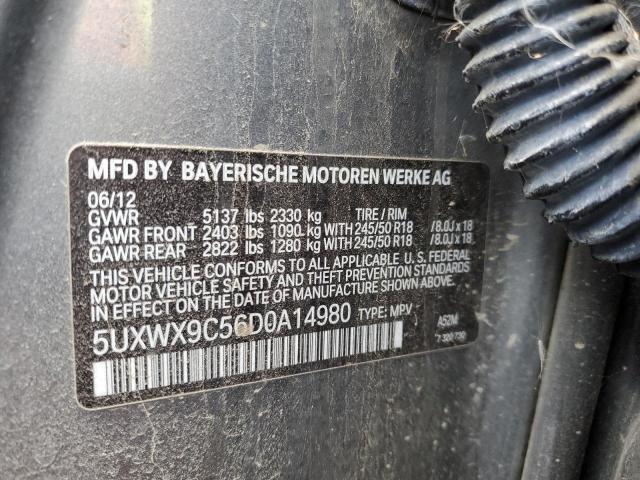 5UXWX9C56D0A14980 - 2013 BMW X3 XDRIVE28I CHARCOAL photo 13