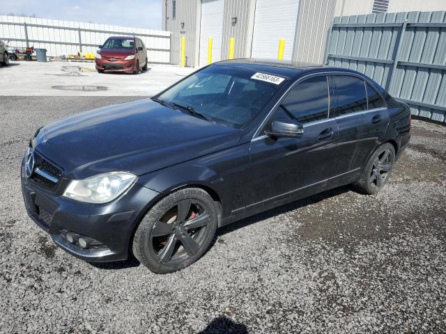 WDDGF8FB2CA602617 - 2012 MERCEDES-BENZ C 250 4MATIC BLACK photo 1