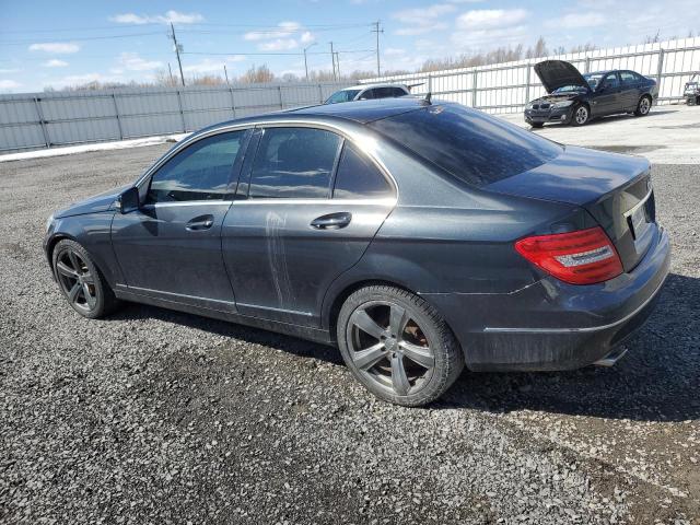 WDDGF8FB2CA602617 - 2012 MERCEDES-BENZ C 250 4MATIC BLACK photo 2